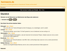 Tablet Screenshot of herzwarm.de